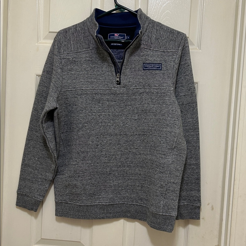 Vineyard Vines Pullover Men’s S Grey 1/4 Zip “Martha’s” The Shep Shirt Jacket